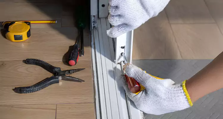 Backyard Sliding Door Track Repair in St. Petersburg, FL