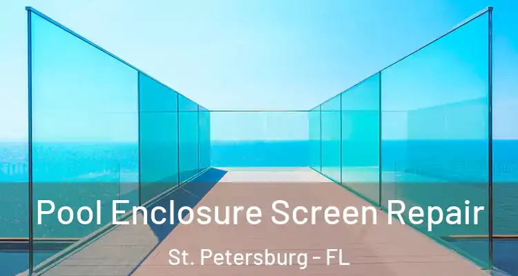 Pool Enclosure Screen Repair St. Petersburg - FL